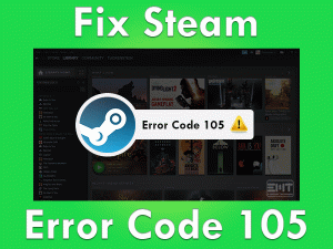 Steam Error Code 105