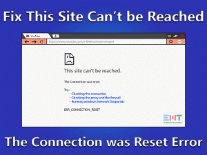 Read more about the article This Site Can’t be Reached The Connection Was Reset: ERROR FIXED (Easy Methods)