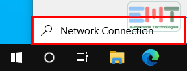 Type network connection in the search box