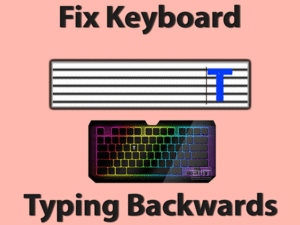 Read more about the article Keyboard Typing Backwards: ISSUE FIXED (Step-By-Step-Guide)