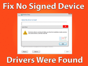 Read more about the article No Signed Device Drivers Were Found: ERROR FIXED (Easy Guide)