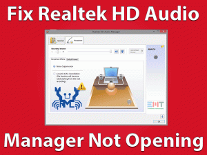 Read more about the article Realtek HD Audio Manager Not Opening: ISSUE FIXED (Easy Guide)