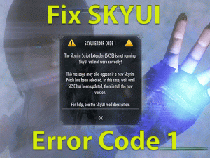 Read more about the article Fix SKYUI Error Code 1