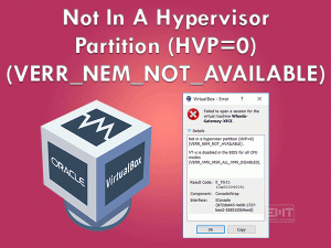 Read more about the article Not In A Hypervisor Partition (HVP=0) (VERR_NEM_NOT_AVAILABLE)