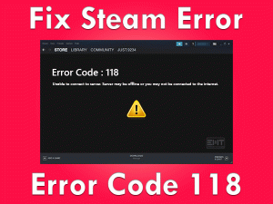 Read more about the article Fix Steam Error Code 118