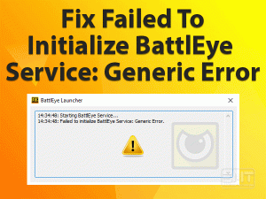 Read more about the article Failed To Initialize BattlEye Service: Generic Error