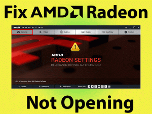 Read more about the article Fix AMD Radeon Settings Not Opening