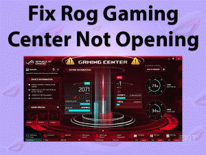 ROG Gaming Center Not Opening