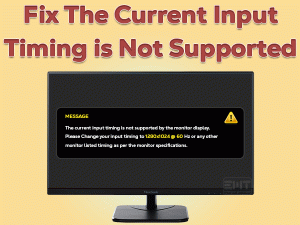 Read more about the article The Current Input Timing is Not Supported